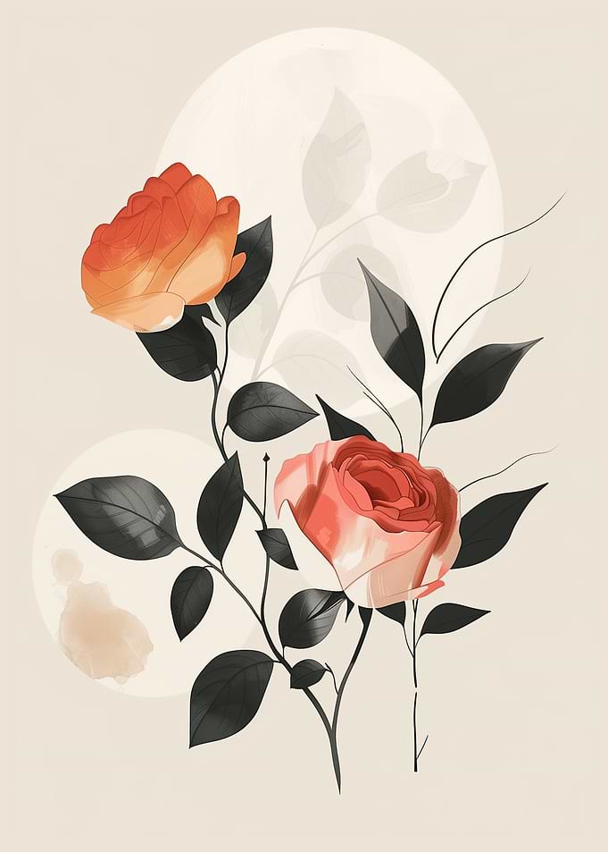 Elegant Floral Arrangement with Roses