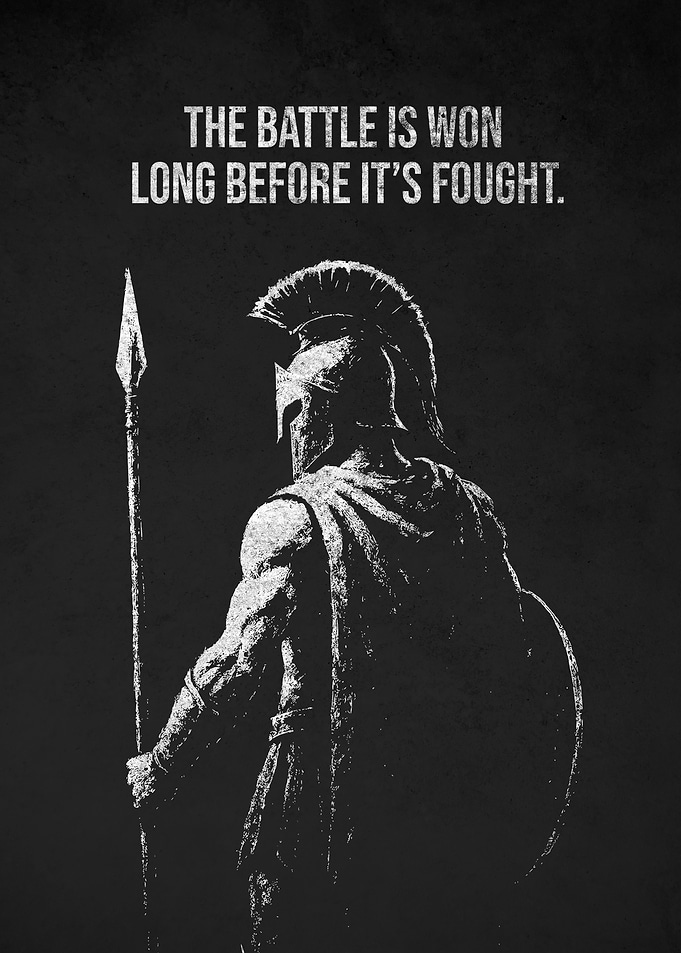 Victory in Preparation Motivational Quote