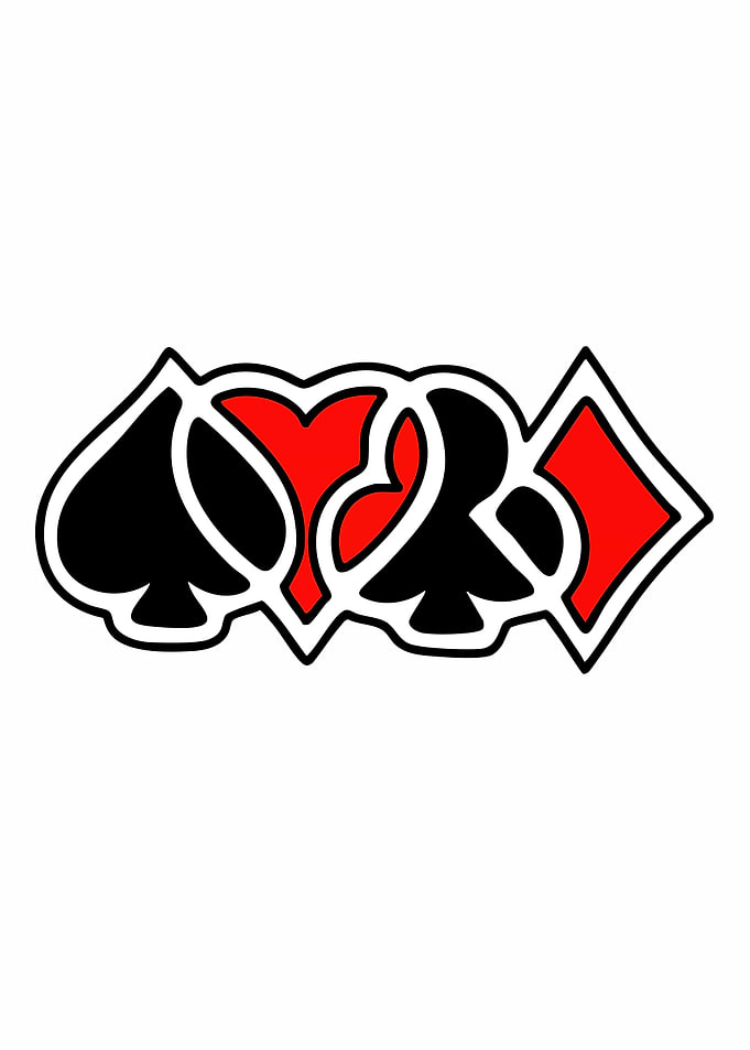 Playing Card Suits Graphic