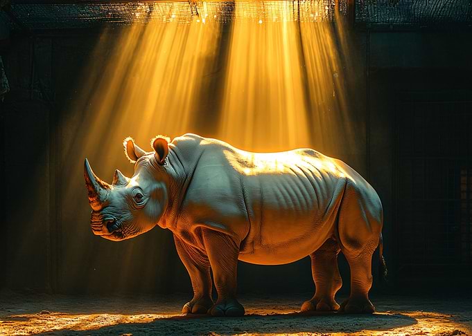 Rhino in Spotlight