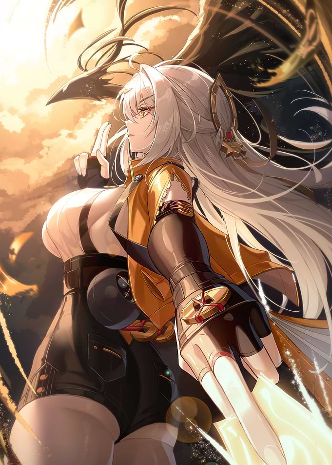 Girl with Golden Light