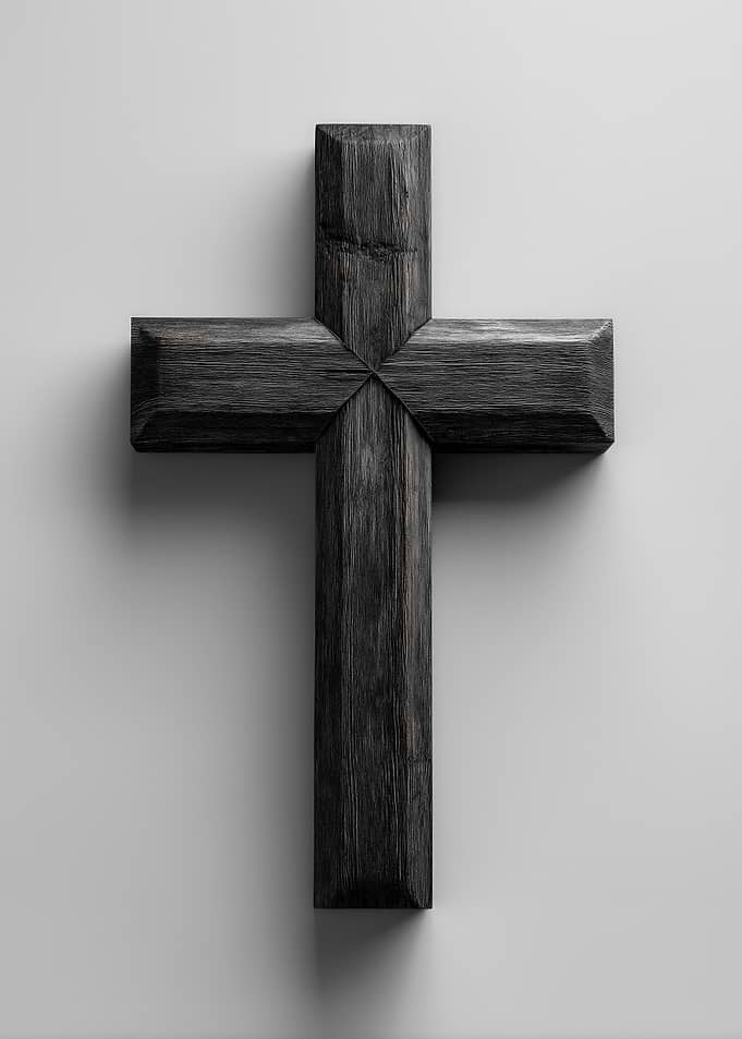 Black Wooden Cross
