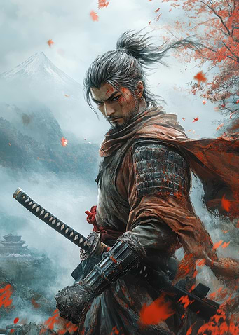 Sekiro Warrior in Misty Gaming
