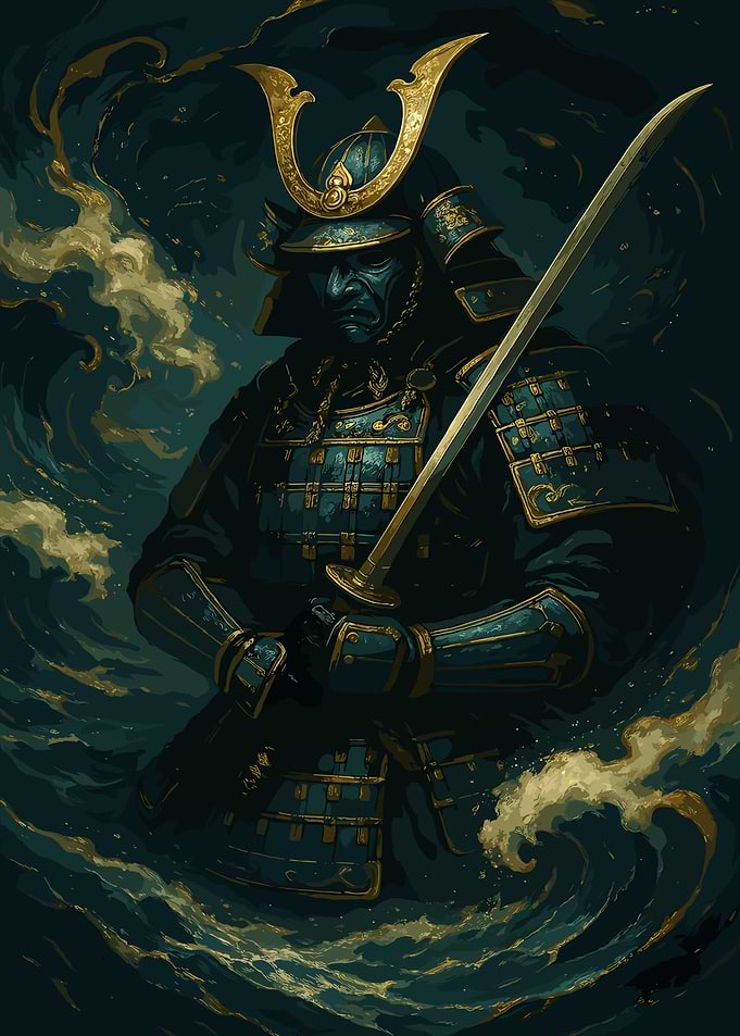 Samurai Warrior with Sword