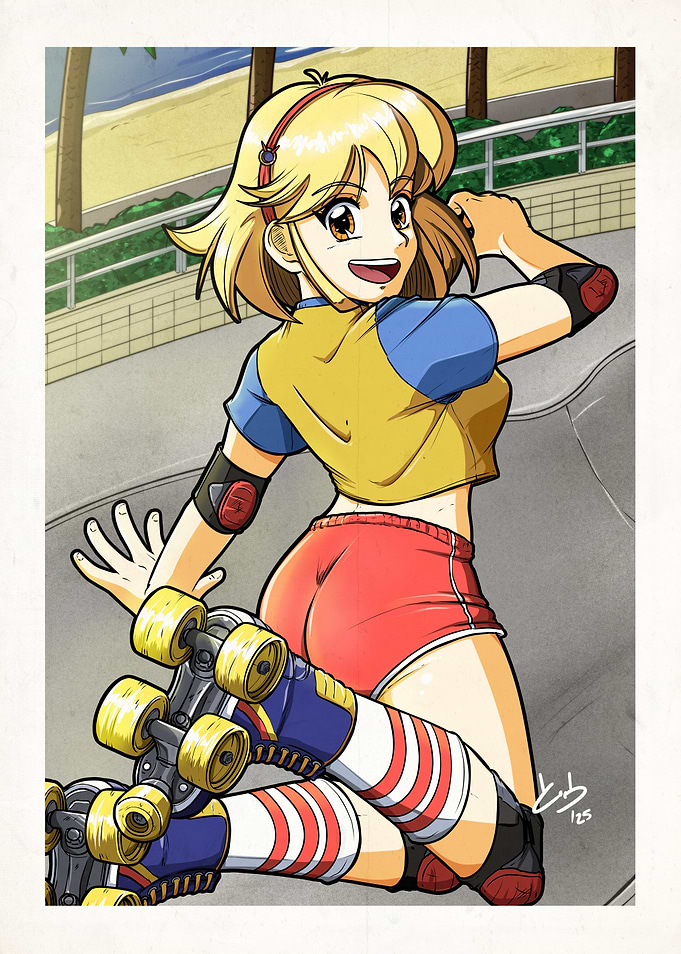 Roller Skating Girl