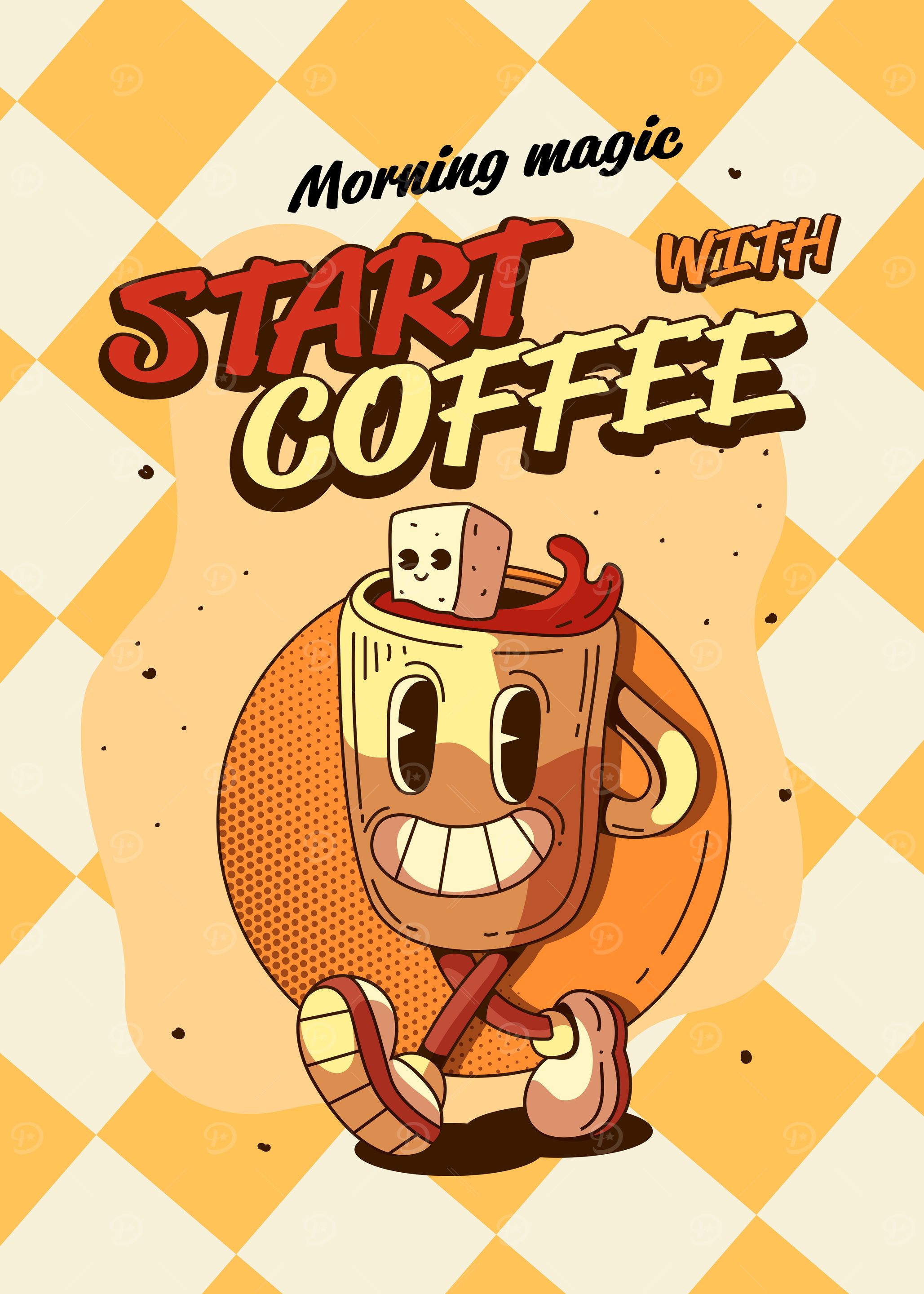 Morning magic start with Coffee