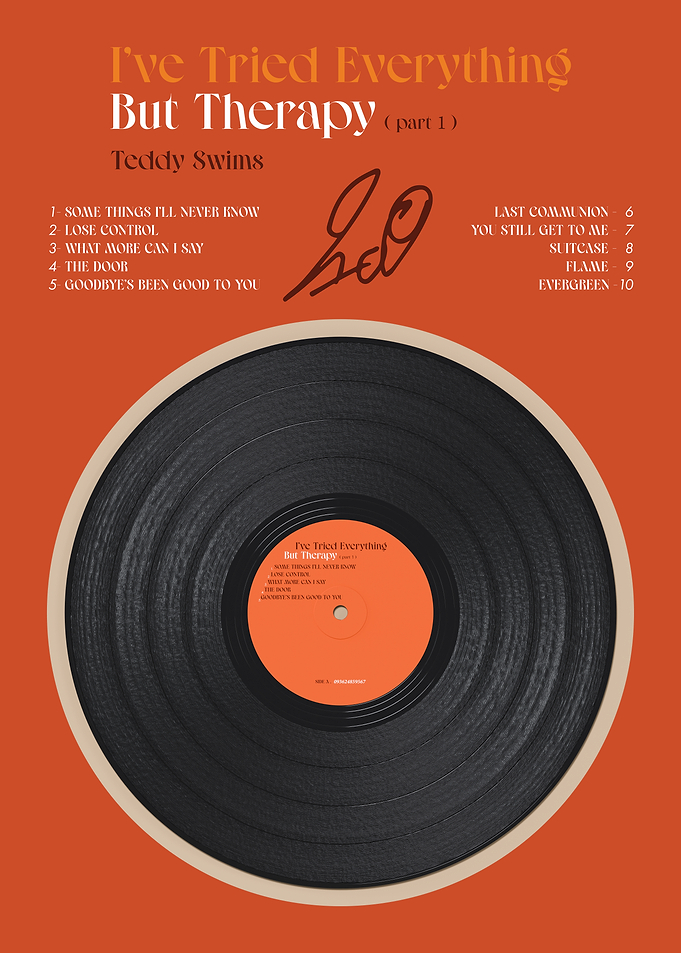 I've Tried Everything But Therapy Vinyl Poster