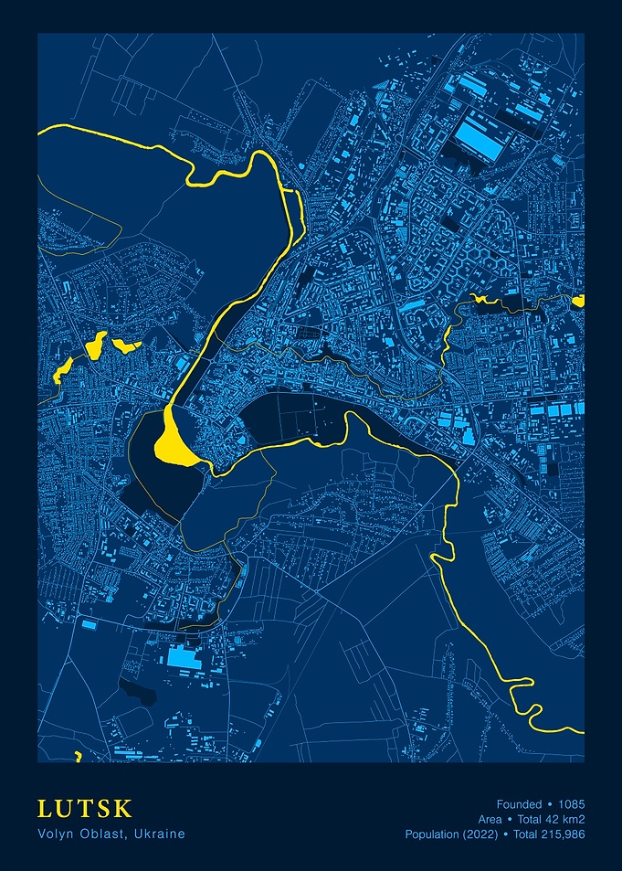 Lutsk, Ukraine City Map