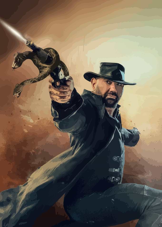 Man with Snake Gun