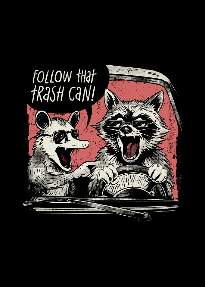 Follow That Trash Can