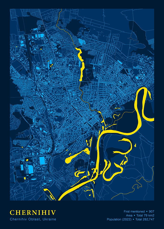 Chernihiv, Ukraine City Map