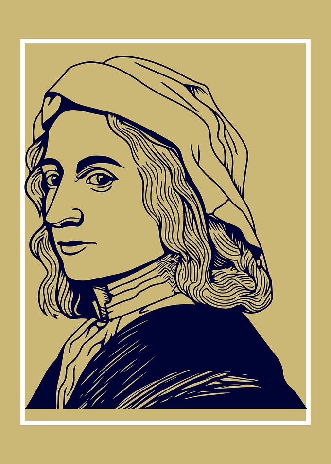 Renaissance Portrait Illustration