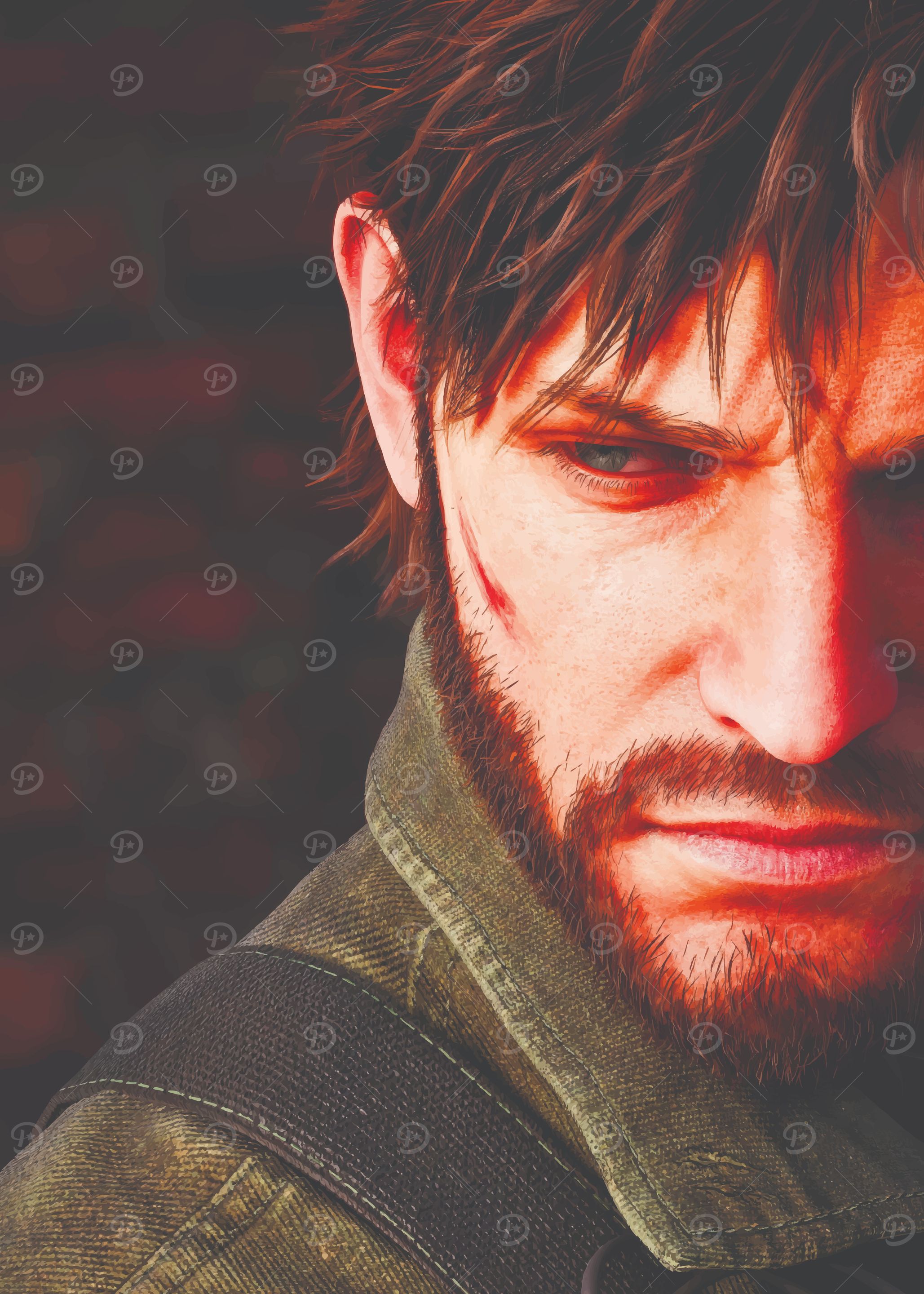 Serious Man Portrait