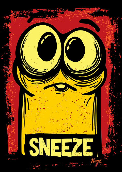 Sneeze Cartoon Worm Illustration