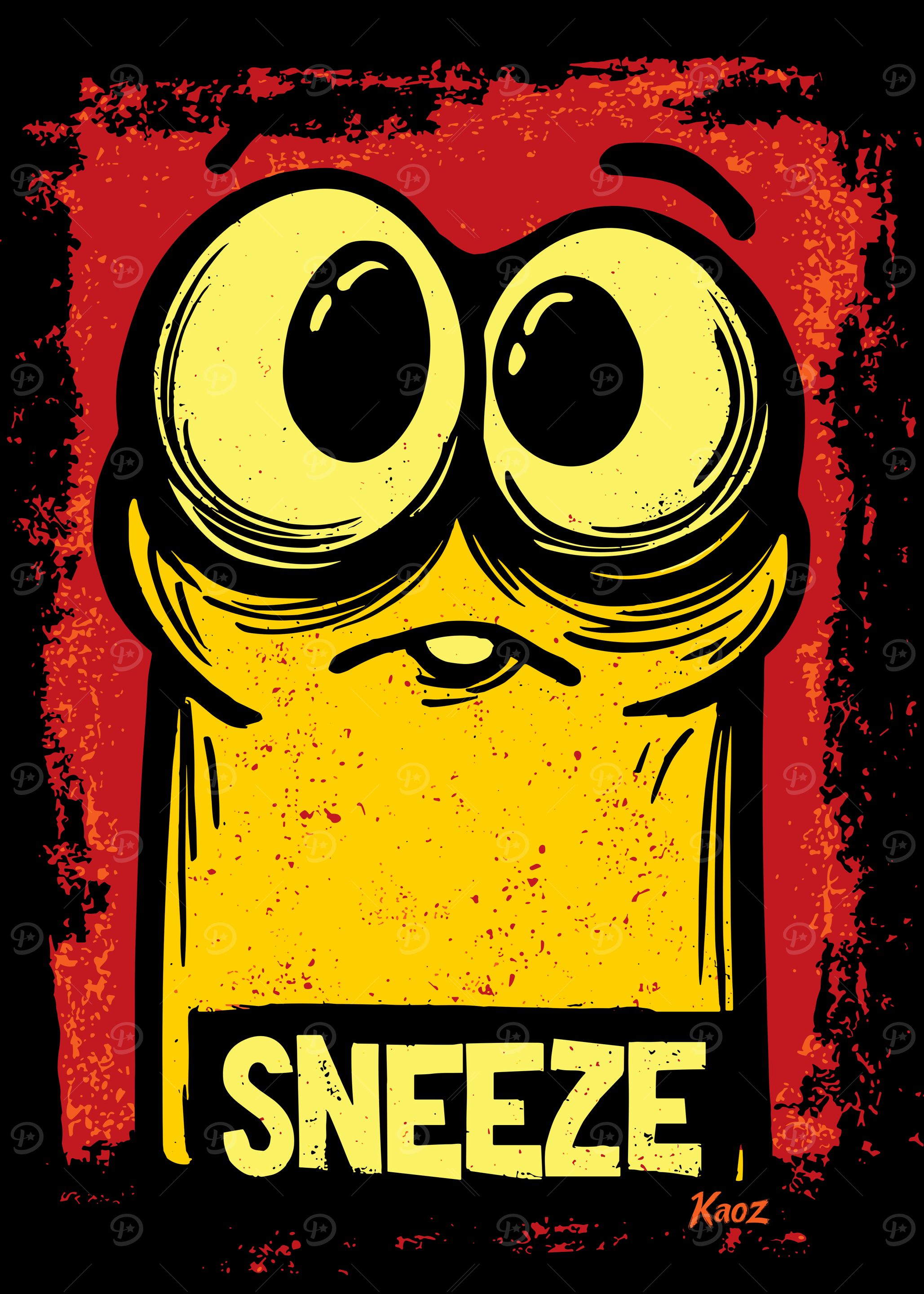 Sneeze Cartoon Worm Illustration
