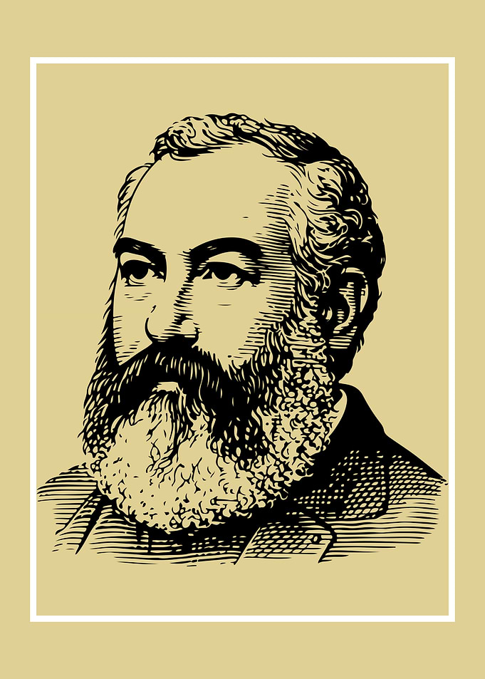 Vintage Portrait of a Bearded Man