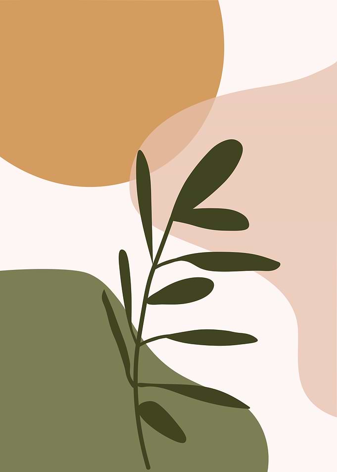 Abstract Botanical Art Print