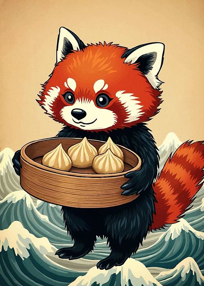 Panda Dumplings Waves