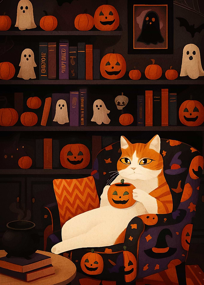 Halloween Cat Pumpkin