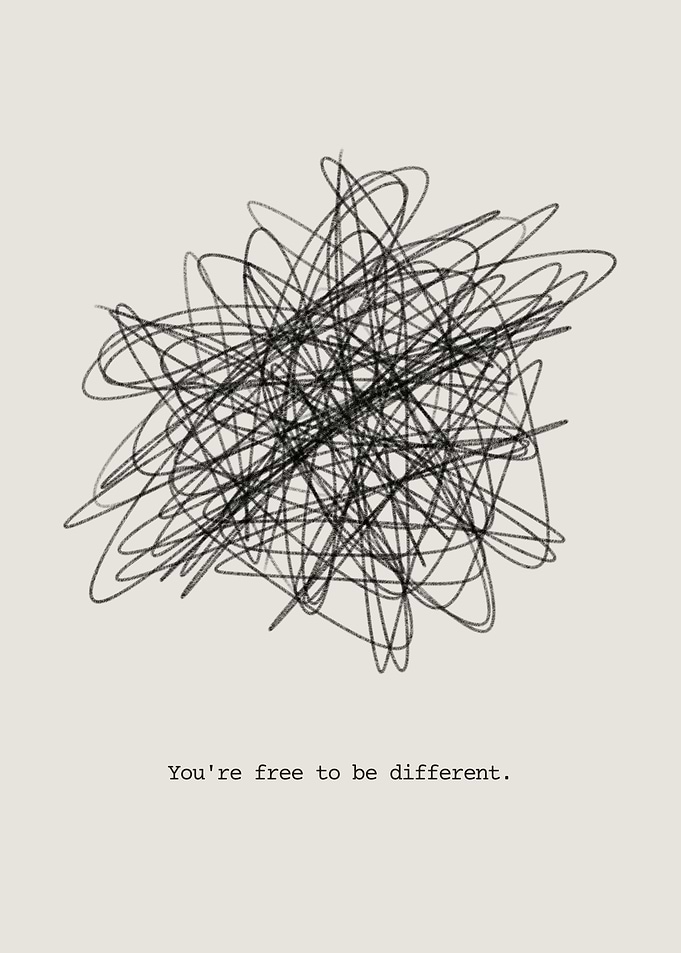 Abstract Scribble Art