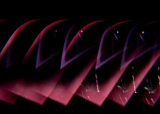 Abstract Pink and Purple Light Trails