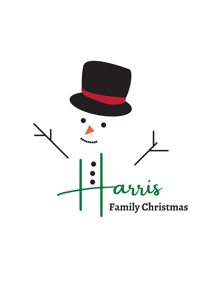 Harris Family Christmas Snowman