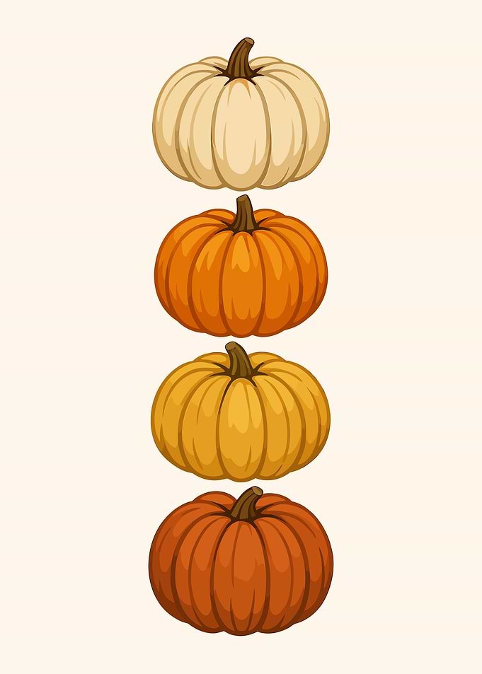 Minimalist Pumpkin Stack – Autumn Colors gift