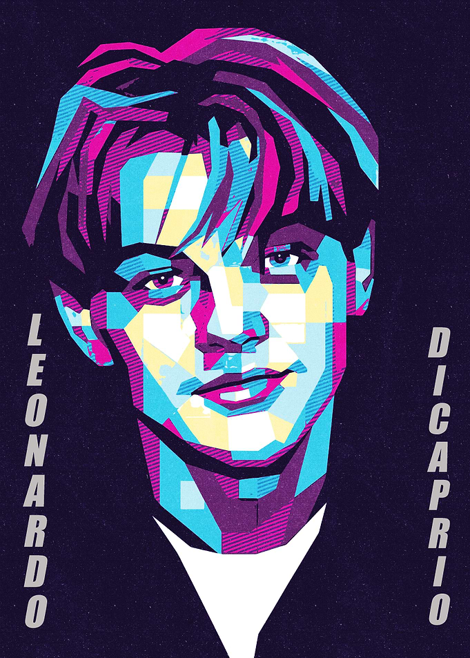 Leonardo DiCaprio Pop Art Portrait
