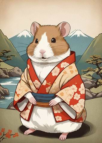 Hamster Kimono Mountain