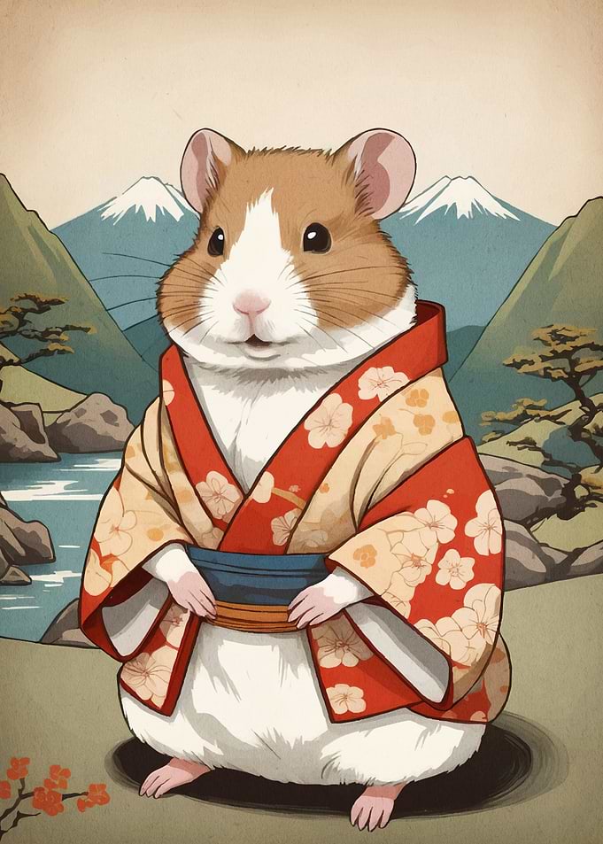 Hamster Kimono Mountain