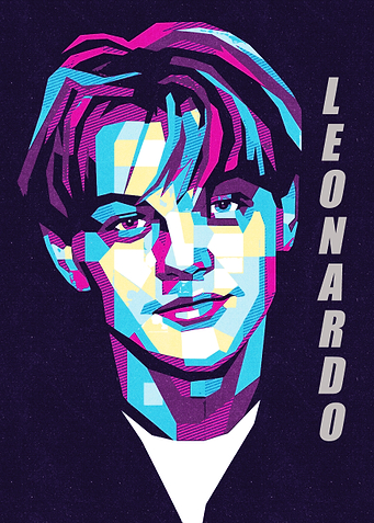 Leonardo DiCaprio Pop Art Portrait