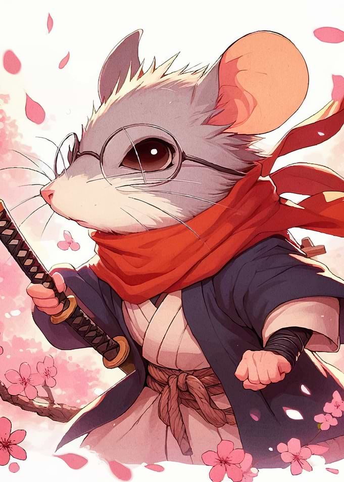 Mouse Samurai Katana