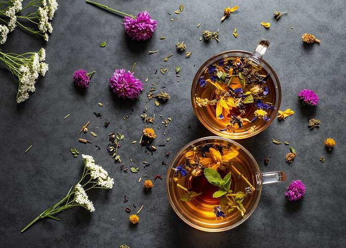 Floral Tea Still Life