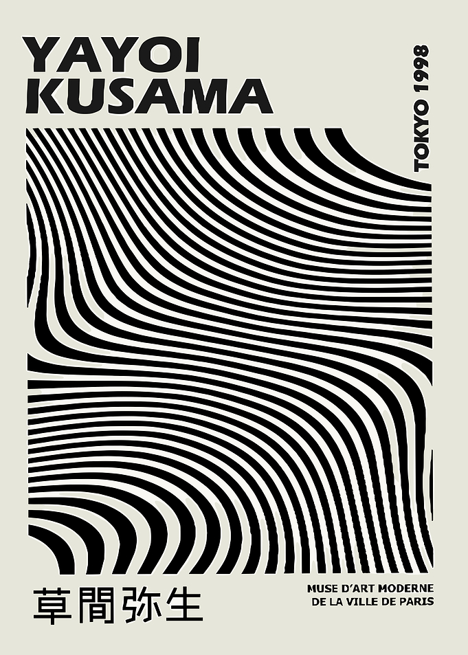 Yayoi Kusama Tokyo 1998 Poster