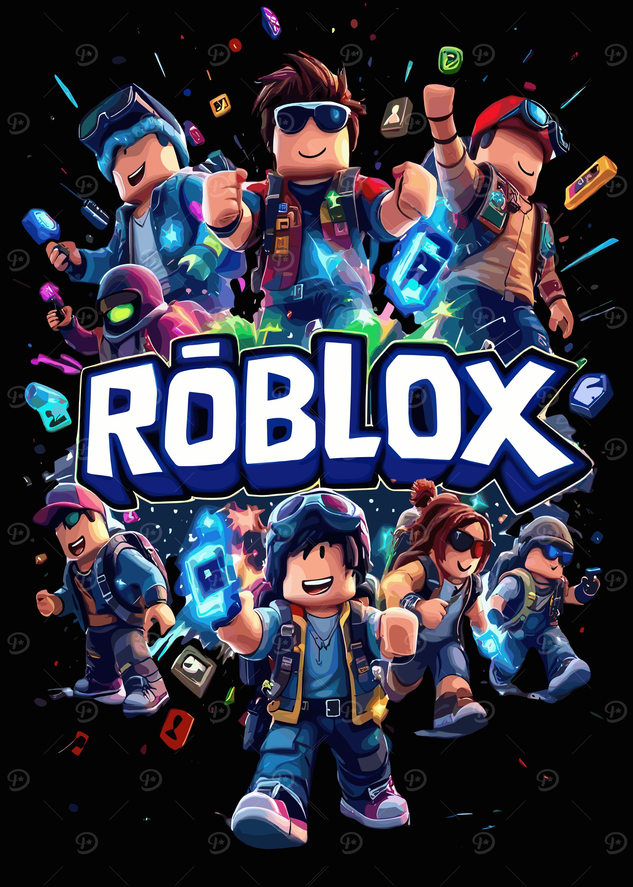 Roblox Characters Group Illustration