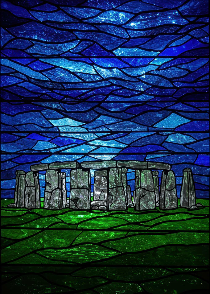 Stonehenge Stained Glass Art