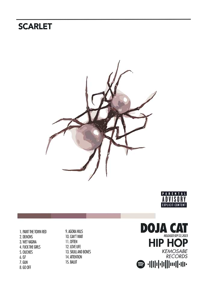 doja cat Scarlet Album Cover Art