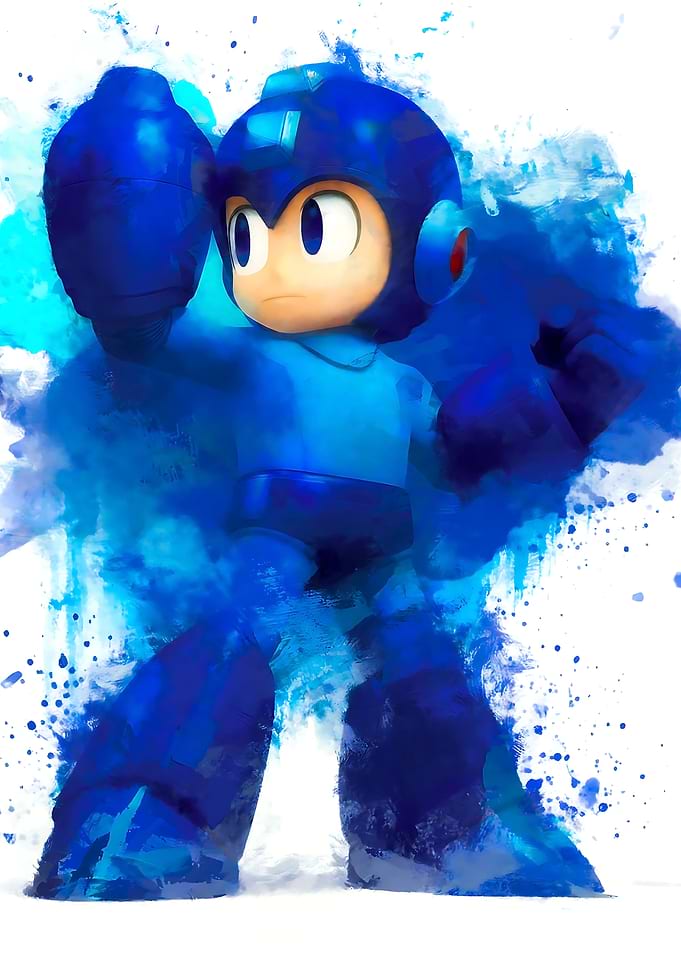 Mega Man Digital Painting