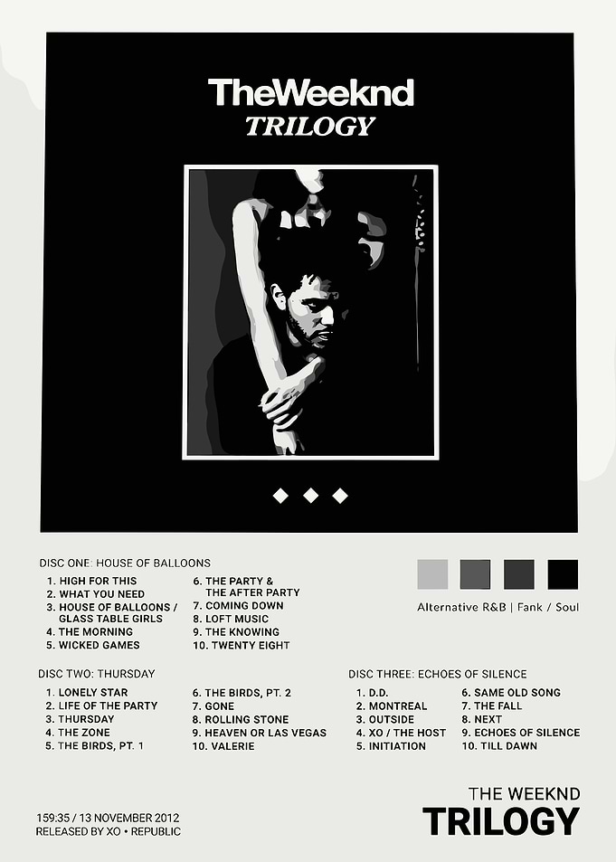 The Weeknd Trilogy Album Cover