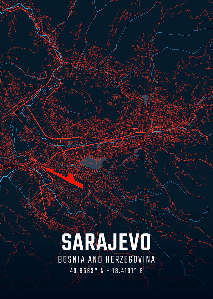 Sarajevo City Map