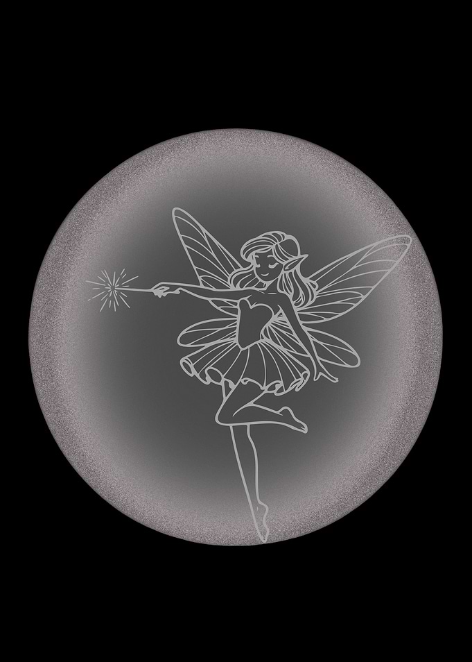 Fairy Silhouette in Circle