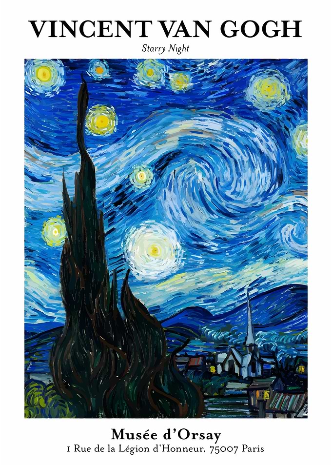 Vincent Van Gogh's Starry Night Painting