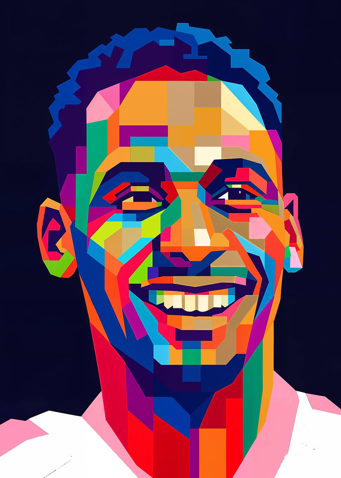 Colorful Portrait of Jurriën Timber