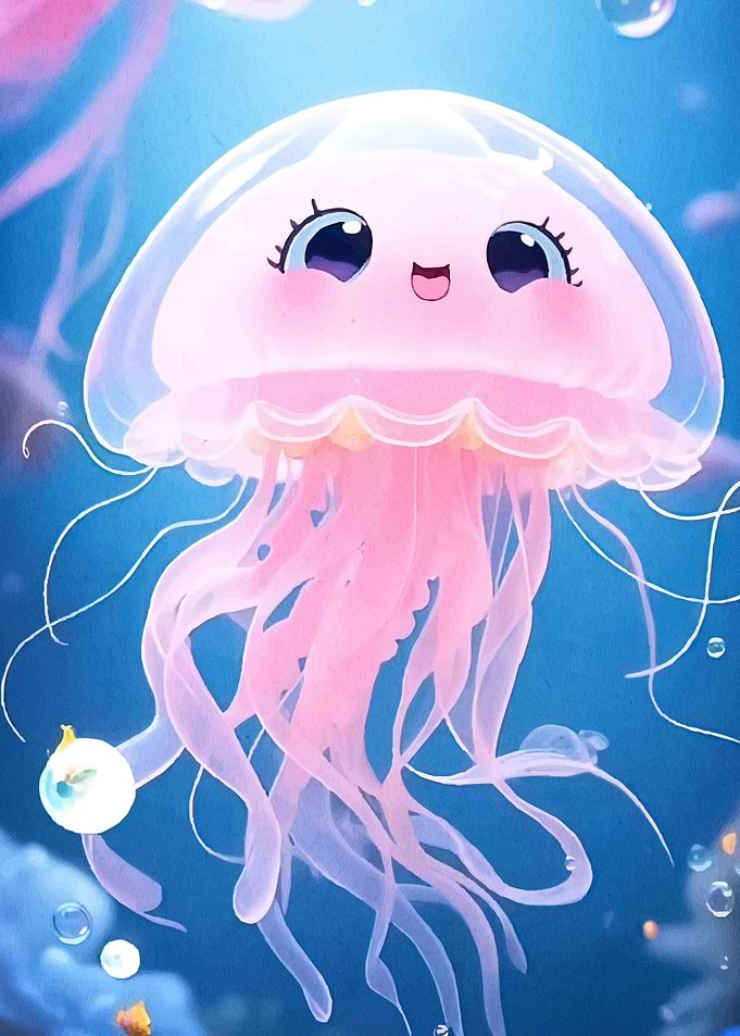 Cute Jellyfish Cartoon