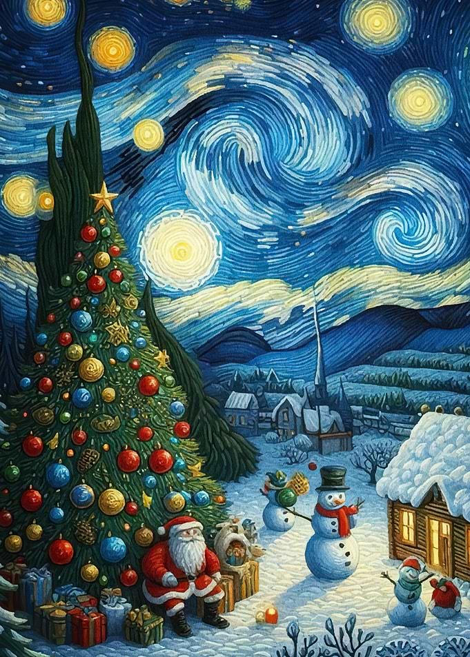 Starry Christmas Night