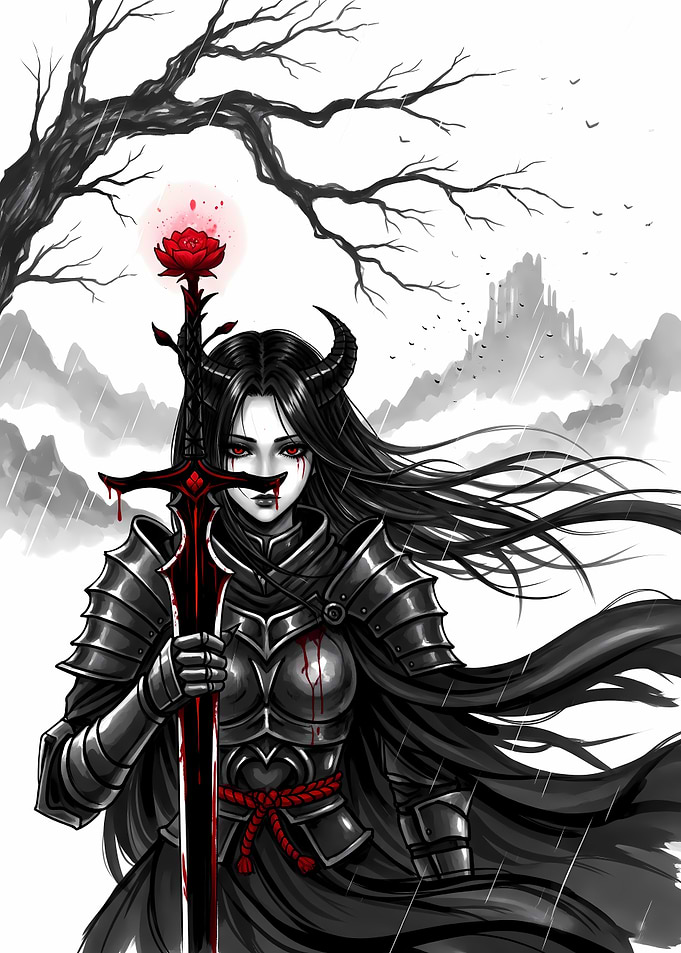 Anime Girl With Sword