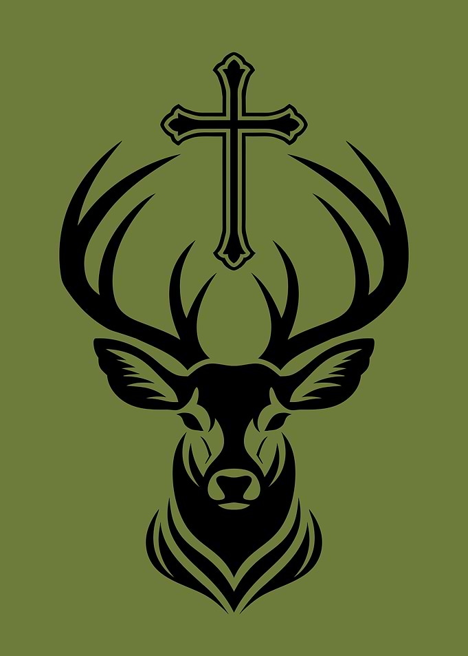 Deer and Cross Emblem
