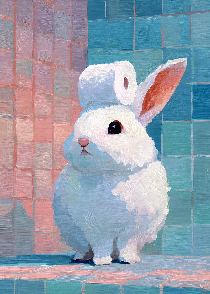 Toilet Paper Crowned Bunny