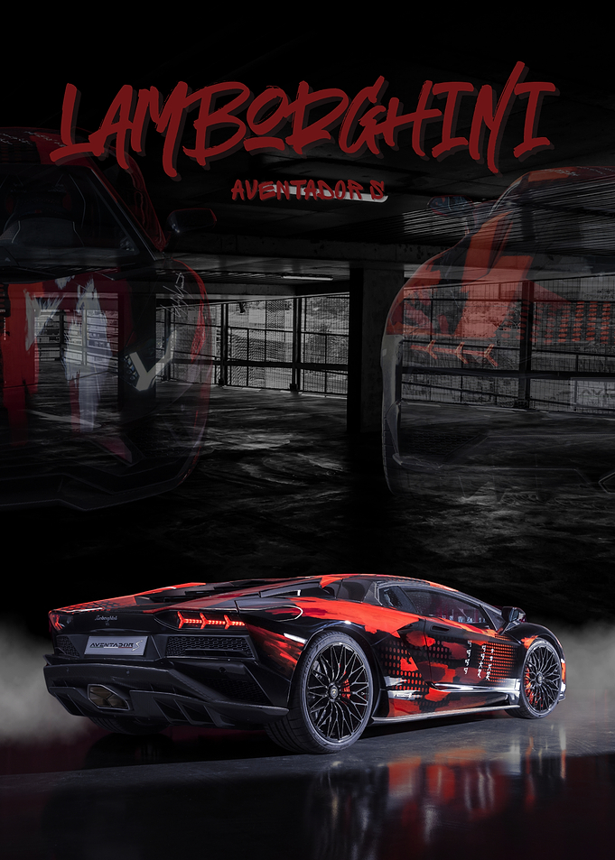 Lamborghini Aventador S Red and Black
