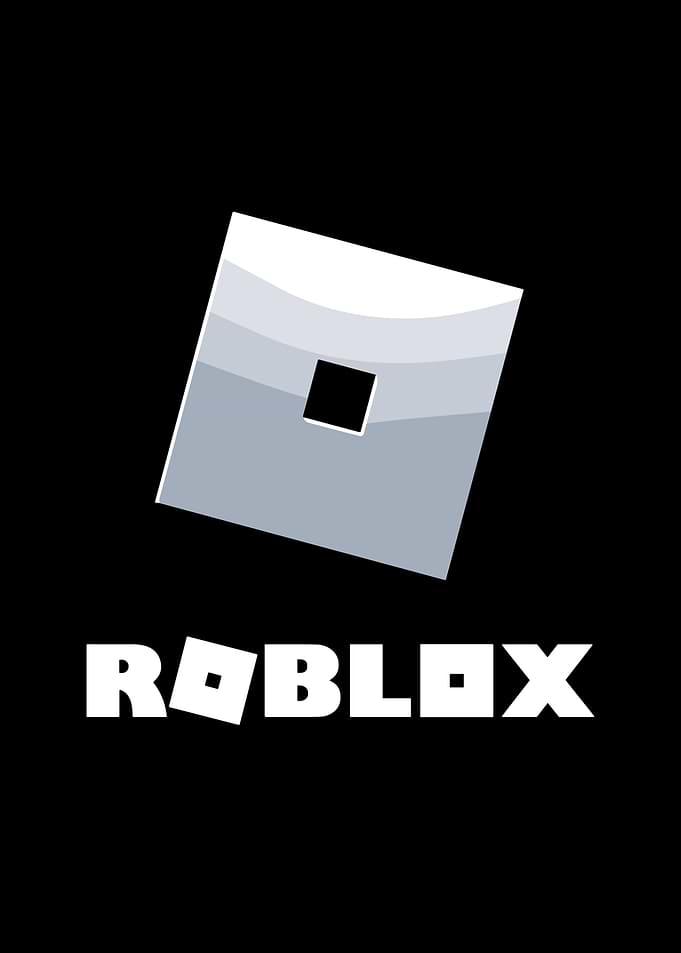 Roblox Logo on Black Background